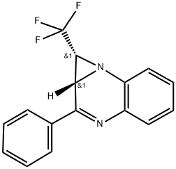 TRANS-2-PHENYL-1-TRIFLUOROMETHYL-1,1A-DIHYDROAZIRINO-[1,2-A]-QUINOXALINE Struktur