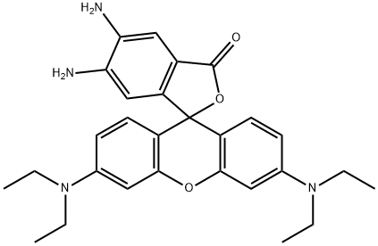 5,6-DIAMINO-N,N,N',N'-TETRAETHYLRHODAMINE Struktur