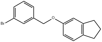 3-BROMOBENZYL-(5-INDANYL)ETHER Struktur