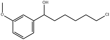 6-CHLORO-1-(3-METHOXYPHENYL)-1-HEXANOL Struktur