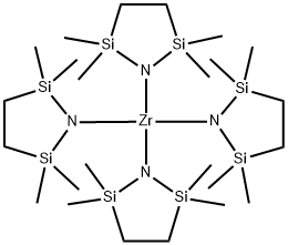 ZIRCONIUM TETRAKIS(2,2,5,5-TETRAMETHYL-2,5-DISILAPYRROLE) Struktur