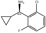 (1R)(2-CHLORO-6-FLUOROPHENYL)CYCLOPROPYLMETHYLAMINE Struktur