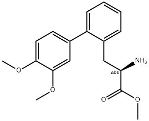 METHYL (2R)-2-AMINO-3-[2-(3,4-DIMETHOXYPHENYL)PHENYL]PROPANOATE Struktur