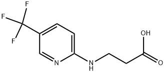 3-[[5-(TRIFLUOROMETHYL)PYRIDIN-2-YL]AMINO]PROPANOIC ACID Struktur