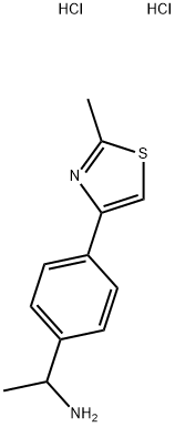 1-[4-(2-METHYL-1,3-THIAZOL-4-YL)PHENYL]ETHANAMINE DIHYDROCHLORIDE Struktur