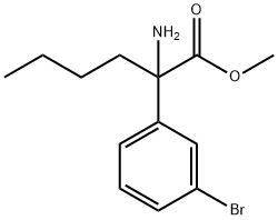 2-AMINO-2-(3-BROMO-PHENYL)-HEXANOIC ACID METHYL ESTER Struktur