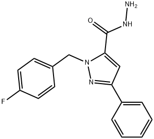 1-(4-FLUOROBENZYL)-3-PHENYL-1H-PYRAZOLE-5-CARBOHYDRAZIDE Struktur