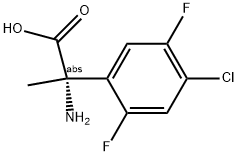 (2S)-2-AMINO-2-(4-CHLORO-2,5-DIFLUOROPHENYL)PROPANOIC ACID Struktur