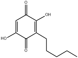 2,5-DIHYDROXY-3-PENTYL-[1,4]BENZOQUINONE Struktur