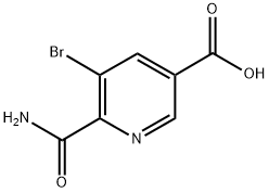 6-(AMINOCARBONYL)-5-BROMONICOTINIC ACID Struktur