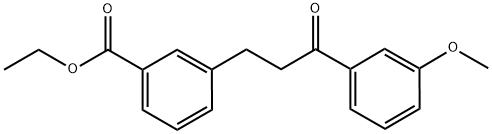 3-(3-CARBOETHOXYPHENYL)-3'-METHOXYPROPIOPHENONE Struktur