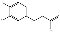 2-CHLORO-4-(3,4-DIFLUOROPHENYL)-1-BUTENE Struktur