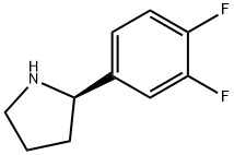 (2R)-2-(3,4-DIFLUOROPHENYL)PYRROLIDINE Struktur