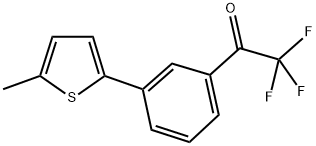 3'-(5-METHYL-2-THIENYL)-2,2,2-TRIFLUOROACETOPHENONE Struktur