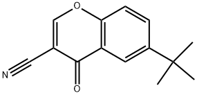 6-TERT-BUTYL-4-OXO-4H-CHROMENE-3-CARBONITRILE Struktur