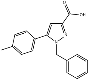 1-BENZYL-5-P-TOLYL-1H-PYRAZOLE-3-CARBOXYLIC ACID Struktur