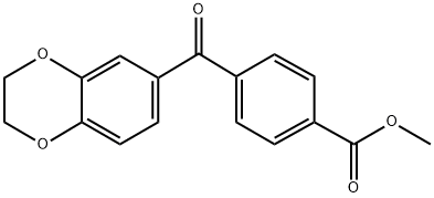 METHYL 4-[3,4-(ETHYLENEDIOXY)BENZOYL]BENZOATE Struktur