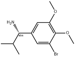 (1S)-1-(5-BROMO-3,4-DIMETHOXYPHENYL)-2-METHYLPROPYLAMINE Struktur