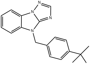 4-(4-TERT-BUTYLBENZYL)-4H-[1,2,4]TRIAZOLO[1,5-A]BENZIMIDAZOLE Struktur