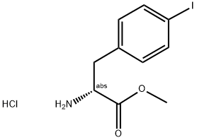 METHYL (R)-2-AMINO-3-(4-IODOPHENYL)PROPANOATE HYDROCHLORIDE Struktur