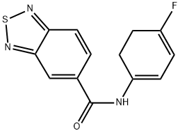 N-(4-FLUOROCYCLOHEXA-1,3-DIEN-1-YL)-2,1,3-BENZOTHIADIAZOLE-5-CARBOXAMIDE Struktur