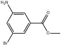 3-AMINO-5-BROMO-BENZOIC ACID METHYL ESTER Struktur