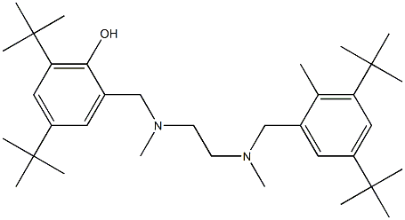 2,4-DI(TERT-BUTYL)-6-([(2-[[3,5-DI(TERT-BUTYL)-2-METHYLBENZYL](METHYL)AMINO]ETHYL)(METHYL)AMINO]METHYL)BENZENOL Struktur