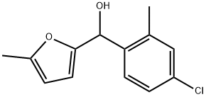 4-CHLORO-2-METHYLPHENYL-(5-METHYL-2-FURYL)METHANOL Struktur