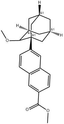 METHYL 6-(4-METHOXY-3-ADAMANTYL)-2-NAPHTHOATE Struktur