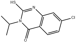 7-CHLORO-3-ISOPROPYL-2-MERCAPTOQUINAZOLIN-4(3H)-ONE Struktur