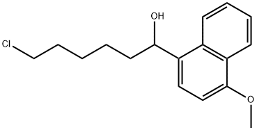 6-CHLORO-1-(4-METHOXY-1-NAPHTHYL)-1-HEXANOL Struktur