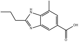 7-METHYL-2-PROPYL-1H-BENZIMIDAZOLE-5-CARBOXYLIC ACID Struktur