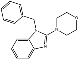 1-BENZYL-2-MORPHOLIN-4-YL-1H-BENZIMIDAZOLE Struktur