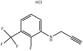 (2-FLUORO-3-TRIFLUOROMETHYL-PHENYL)-PROP-2-YNYL-AMINE HYDROCHLORIDE Struktur