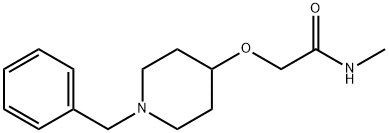 2-(1-BENZYL-PIPERIDIN-4-YLOXY)-N-METHYL-ACETAMIDE Struktur