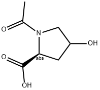 (S)-1-ACETYL-4-HYDROXY-PYRROLIDINE-2-CARBOXYLIC ACID Struktur