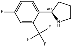 (2R)-2-[4-FLUORO-2-(TRIFLUOROMETHYL)PHENYL]PYRROLIDINE Struktur