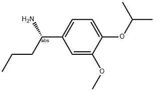 (1S)-1-[3-METHOXY-4-(METHYLETHOXY)PHENYL]BUTYLAMINE Struktur