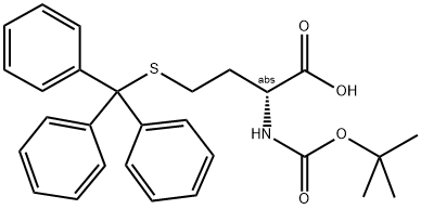 (R)-2-(BOC-AMINO)-4-TRITYLSULFANYL-BUTYRIC ACID Struktur