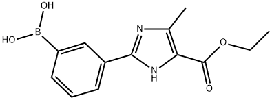 3-(5-ETHOXYCARBONYL-4-METHYL-IMIDAZO-2-YL)PHENYLBORONIC ACID Struktur