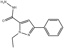 1-ETHYL-3-PHENYL-1H-PYRAZOLE-5-CARBOHYDRAZIDE Struktur