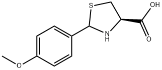 (R)-2-(4-METHOXY-PHENYL)-THIAZOLIDINE-4-CARBOXYLIC ACID Struktur