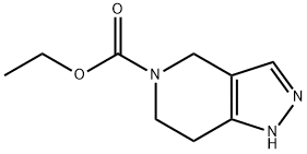 5-ETHOXYCARBONYL-4,5,6,7-TETRAHYDRO-1H-PYRAZOLO-[3,4-C]-PYRIDINE Struktur