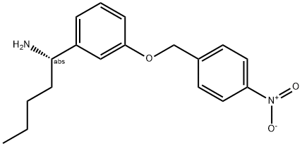 (1S)-1-(3-[(4-NITROPHENYL)METHOXY]PHENYL)PENTYLAMINE Struktur