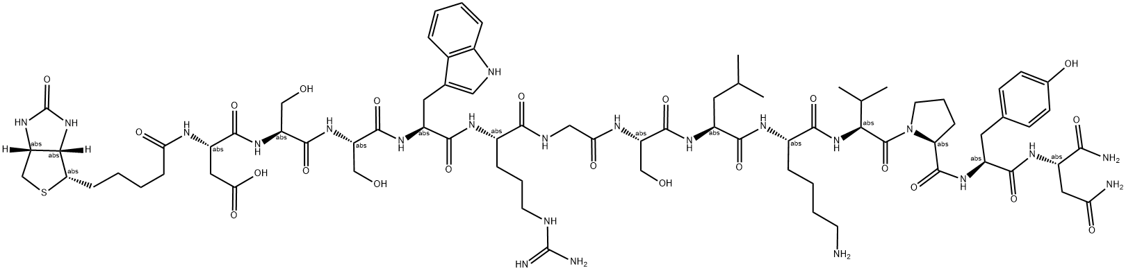 BIOT-DSSWRGSLKVPYN-AMIDE Struktur