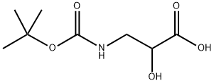 (R,S)N-BETA-T-BUTOXYCARBONYL-3-AMINO-2-HYDROXYPROPIONIC ACID Struktur