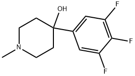 4-HYDROXY-4-(3,4,5-TRIFLUOROPHENYL)-1-METHYLPIPERIDINE Struktur