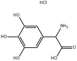 AMINO-(3,4,5-TRIHYDROXY-PHENYL)-ACETIC ACID HYDROCHLORIDE Struktur