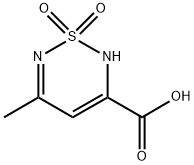 5-METHYL-1,1-DIOXO-1,2-DIHYDRO-1LAMBDA6-1,2,6-THIADIAZINE-3-CARBOXYLIC ACID Struktur