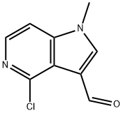 4-CHLORO-1-METHYL-1H-PYRROLO[3,2-C]PYRIDINE-3-CARBALDEHYDE Struktur